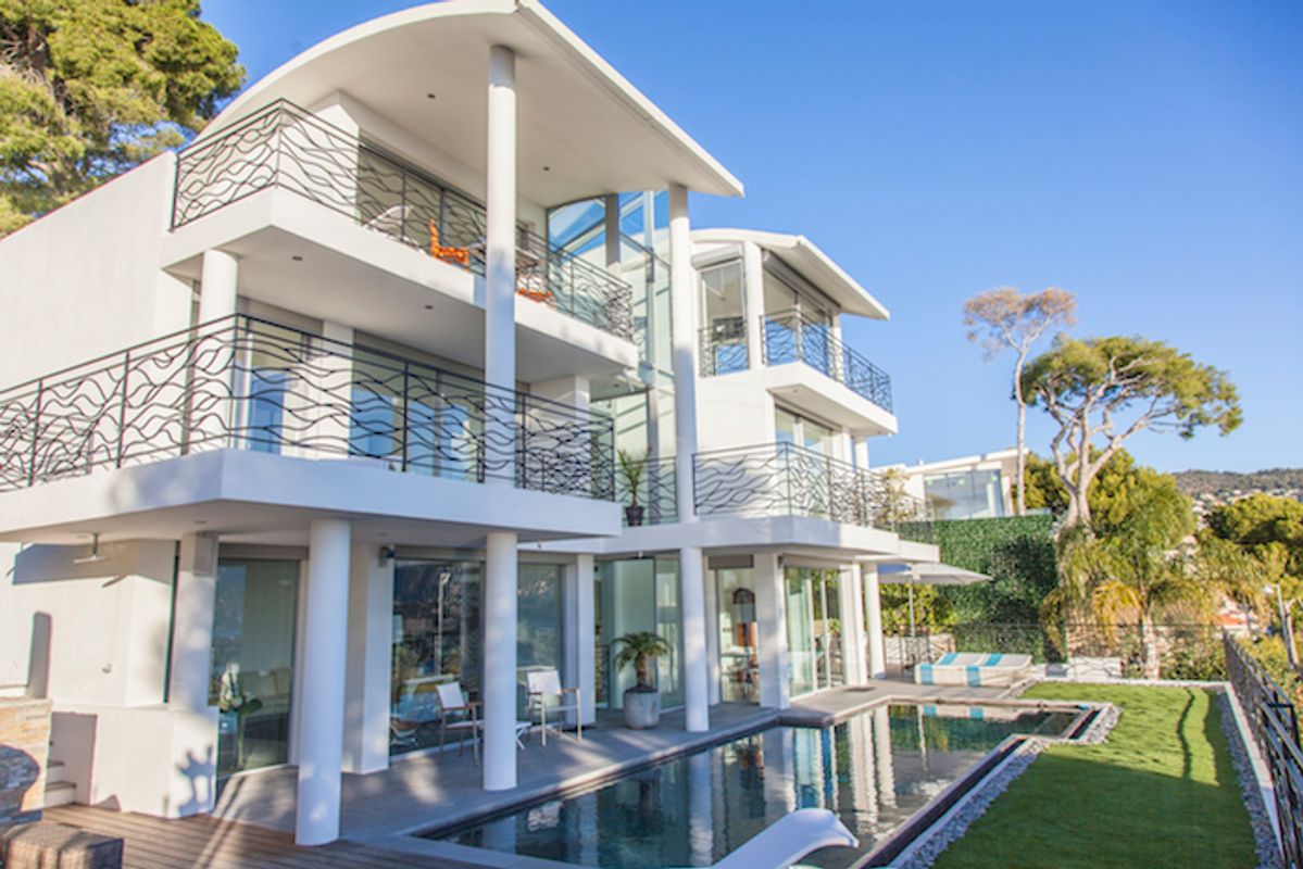 A newly built contemporary villa overlooking Saint Jean Cap Ferrat