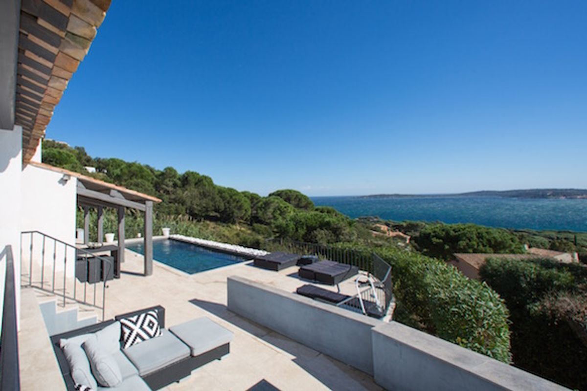 Overlooking Saint Tropez, a tastefully designed property in Beauvallon