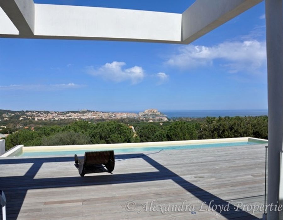 New! Stunning contemporary villa with breathtaking views over Calvi 1
