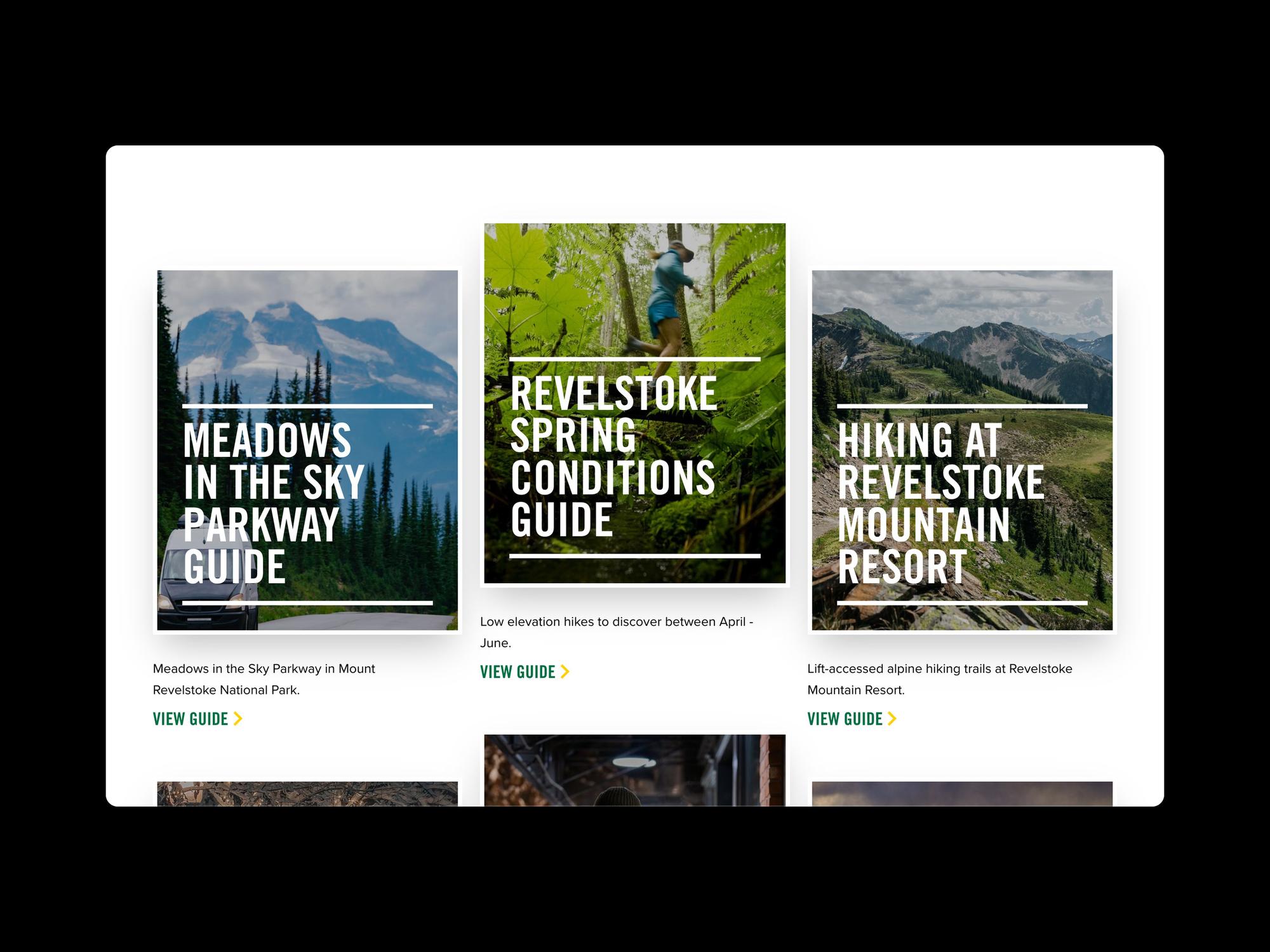 Guides to the Meadows in the Sky Parkway, spring conditions and hiking at Revelstoke Mountain Resort