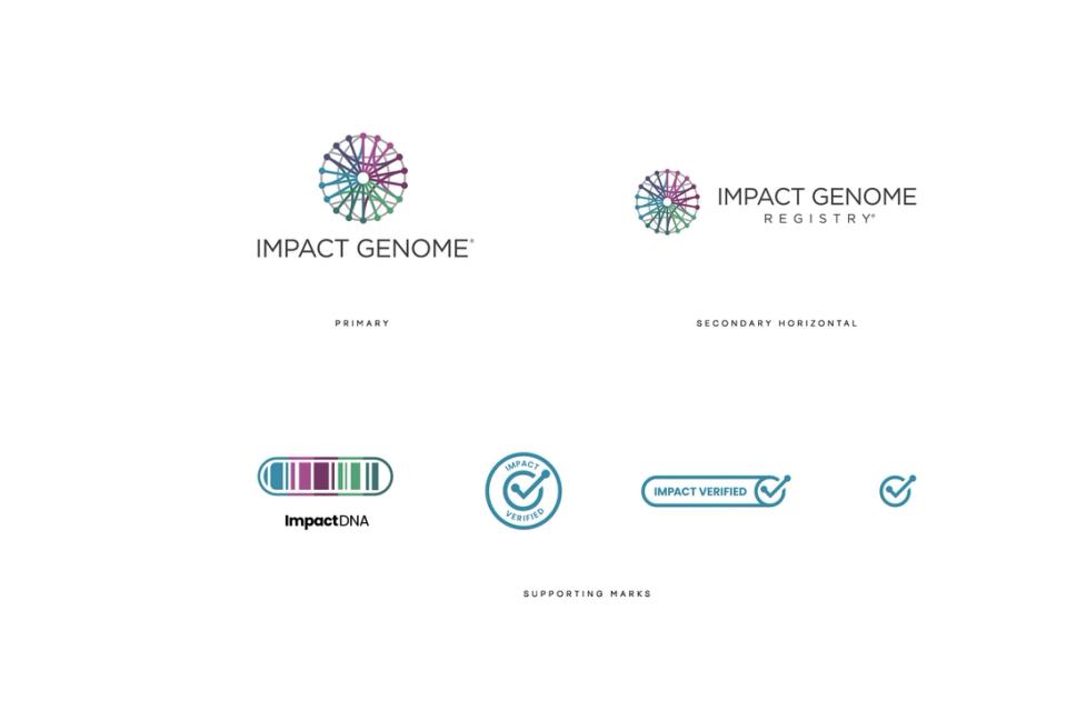 Impact Genome logo lockups and supporting marks