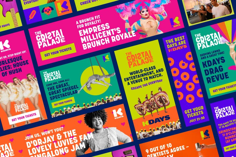 Dozens of K-Days display ads for shows, brunches and concerts