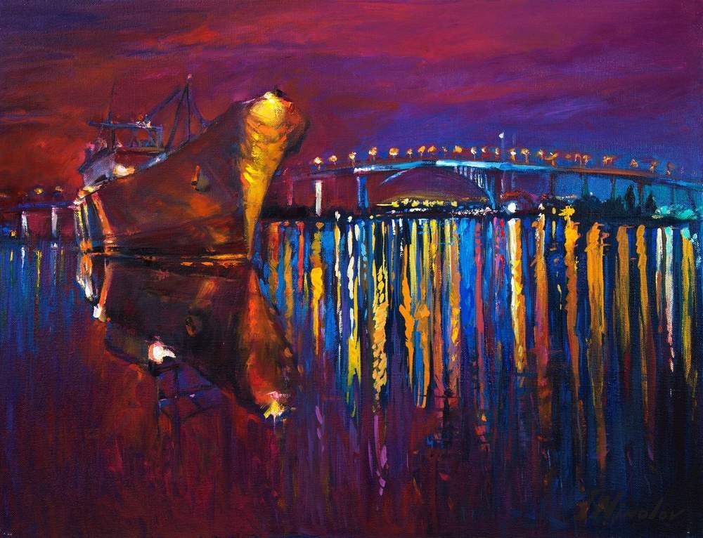 Boat at the Pier, Evening