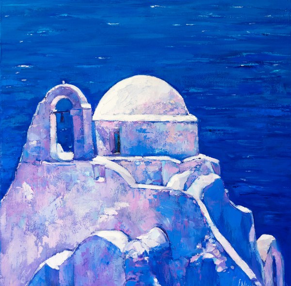 White Chapel Above the Sea