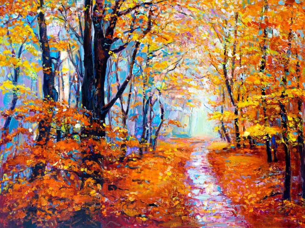 Autumn Path into the Light