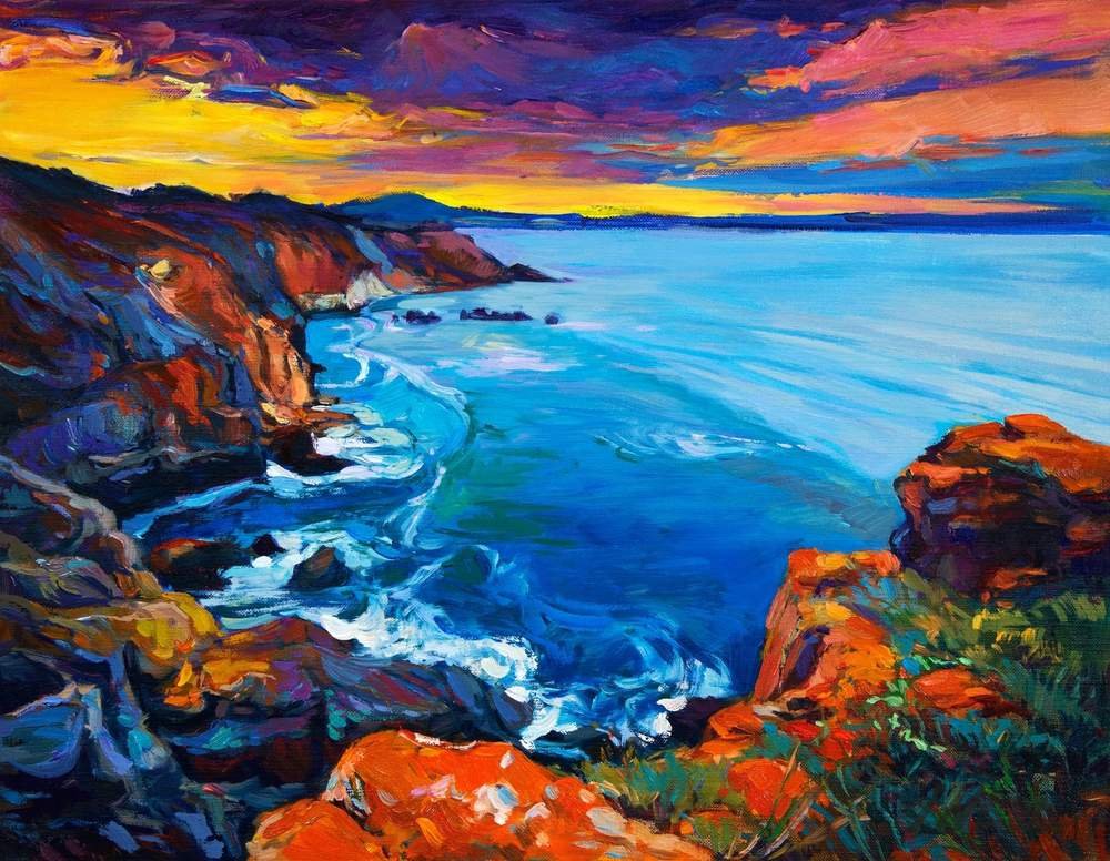 Cliffs at Sunset
