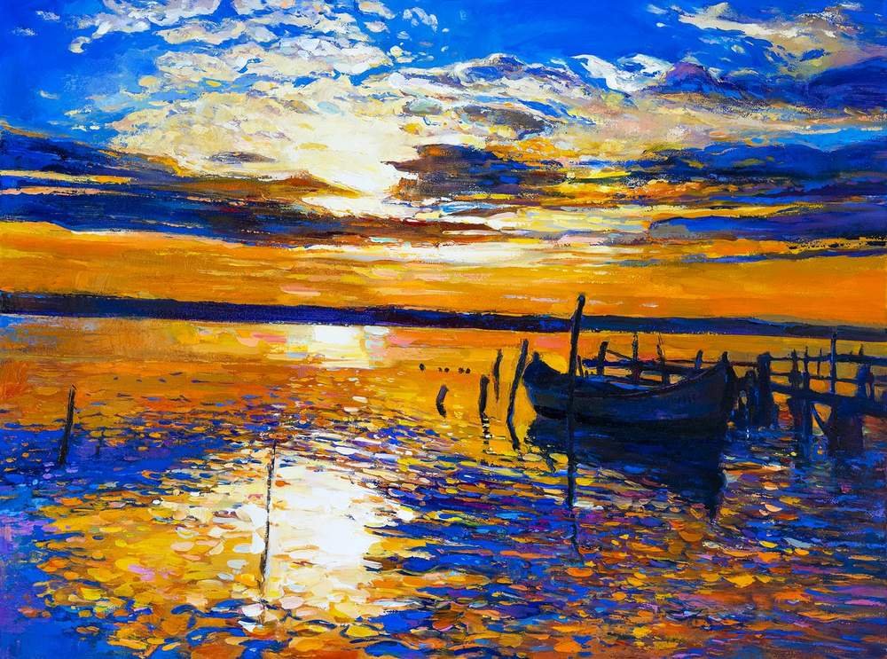 Golden Dusk at the Pier