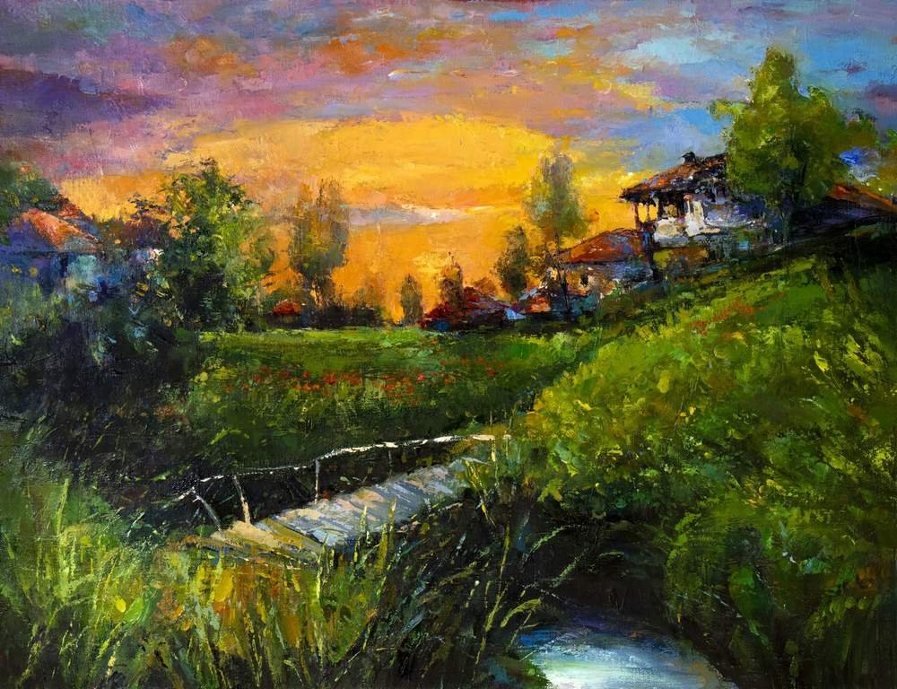 Village by the Stream