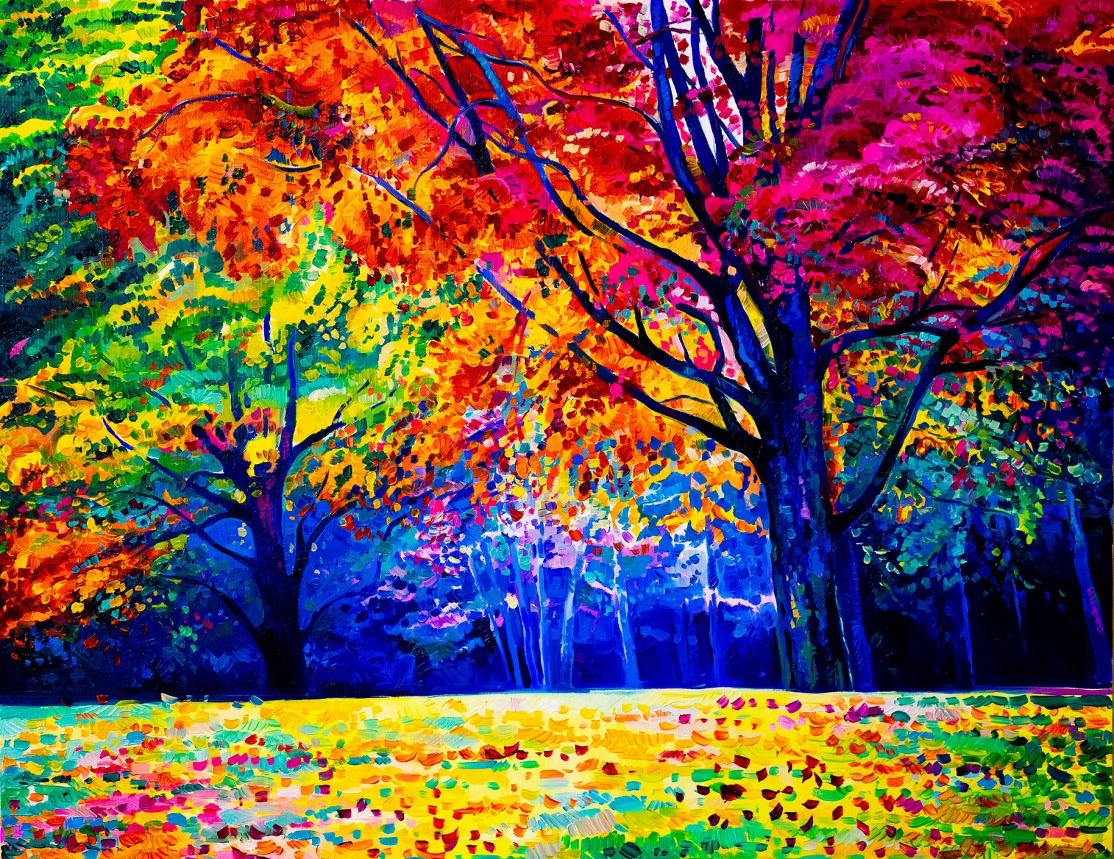 Autumn in Full Colour — original oil painting by Ivailo Nikolov