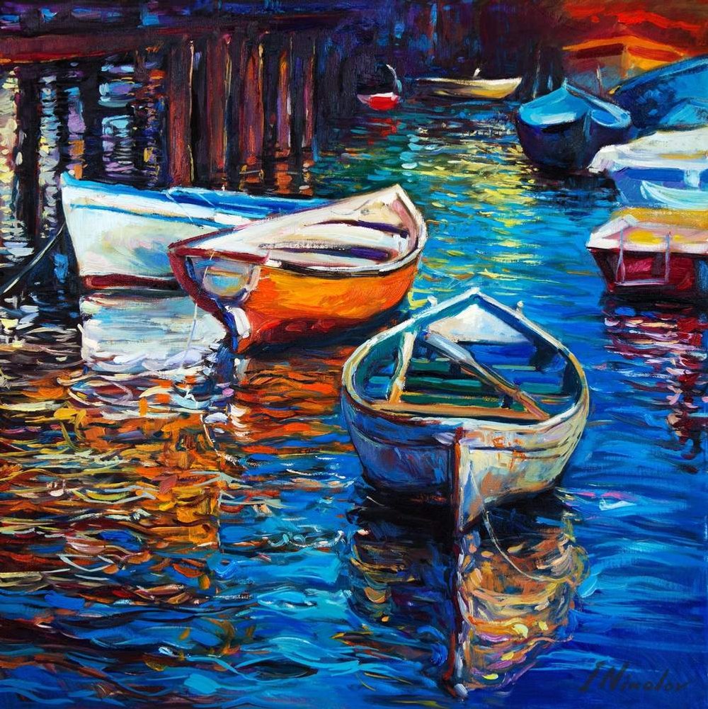 Rowboats at Golden Hour
