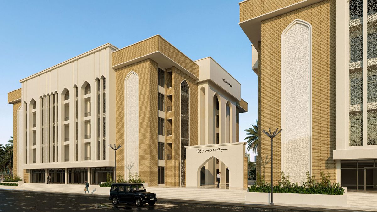 زاوية المجمّع والمدخل نهاراً