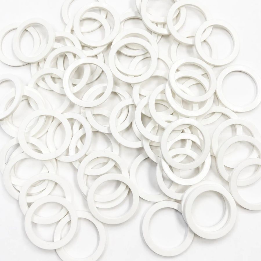 Custom PVC plastic washers from Cannon Gasket