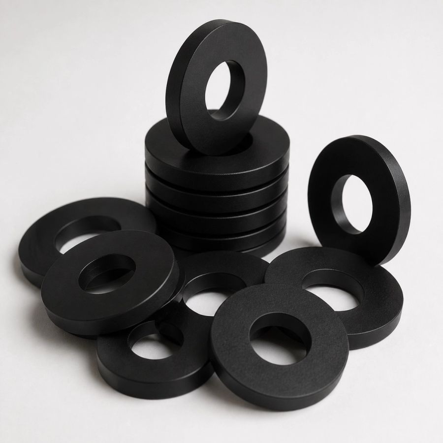 Custom ABS plastic washers from Cannon Gasket