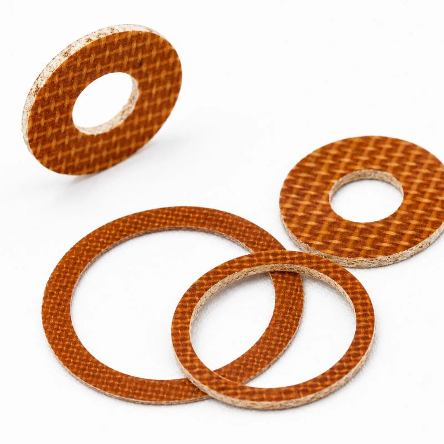 Custom Phenolic plastic washers from Cannon Gasket