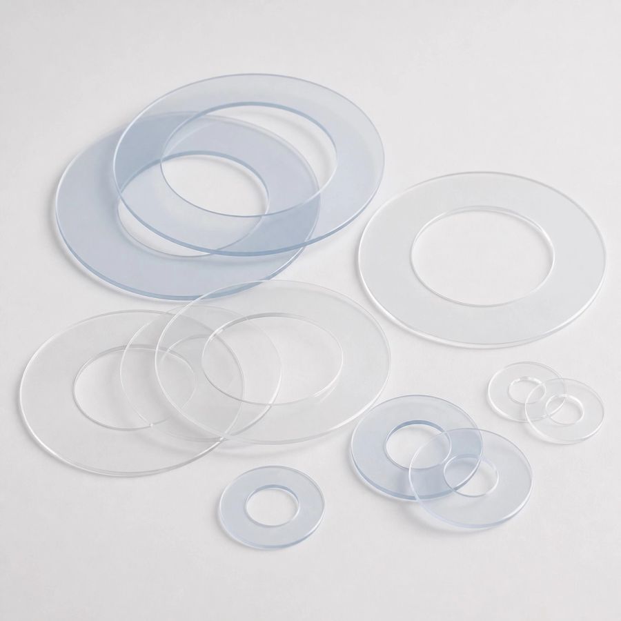 Custom Mylar® plastic washers from Cannon Gasket