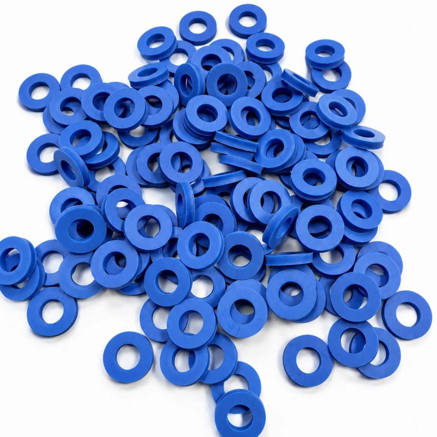 Custom Fluorosilicone rubber washers from Cannon Gasket