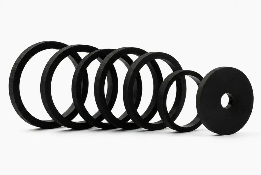 Custom Neoprene lathe-cut washers from Cannon Gasket