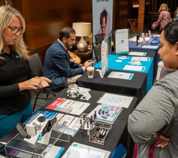 Exhibitor booth at the Growth Summit