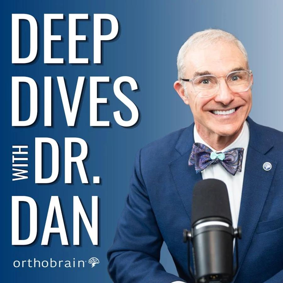 Deep Dives with Dr. Dan podcast cover with Dr. Dan German at the microphone