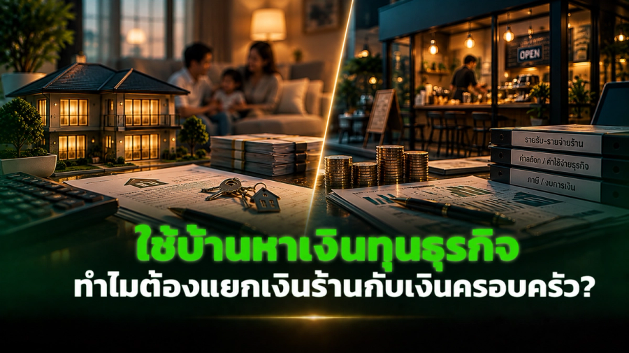 ใช้บ้านหาเงินทุนธุรกิจ ทำไมต้องแยกเงินร้านกับเงินครอบครัว?