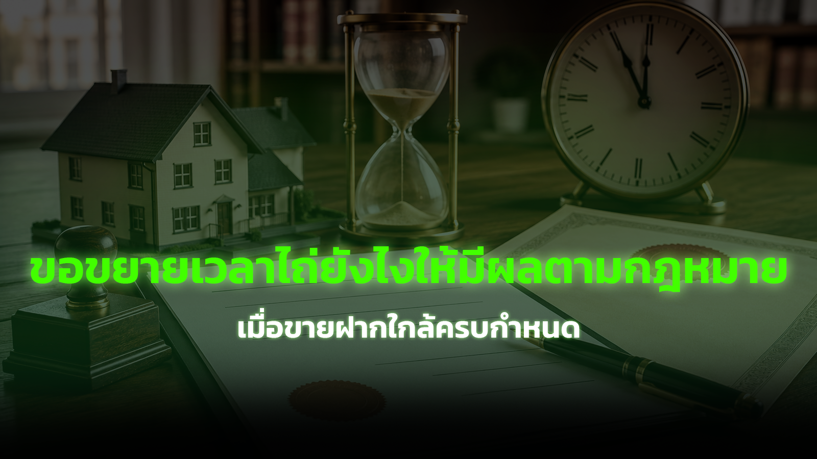 ขายฝากใกล้ครบกำหนด ขอขยายเวลาไถ่ยังไงให้มีผลตามกฎหมาย