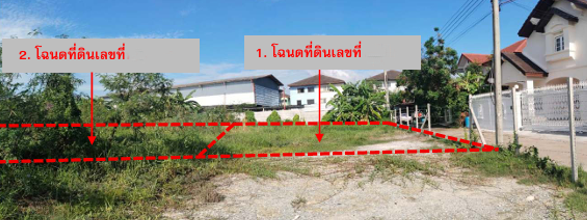 ที่ดินเปล่า จำนวน 2 แปลง