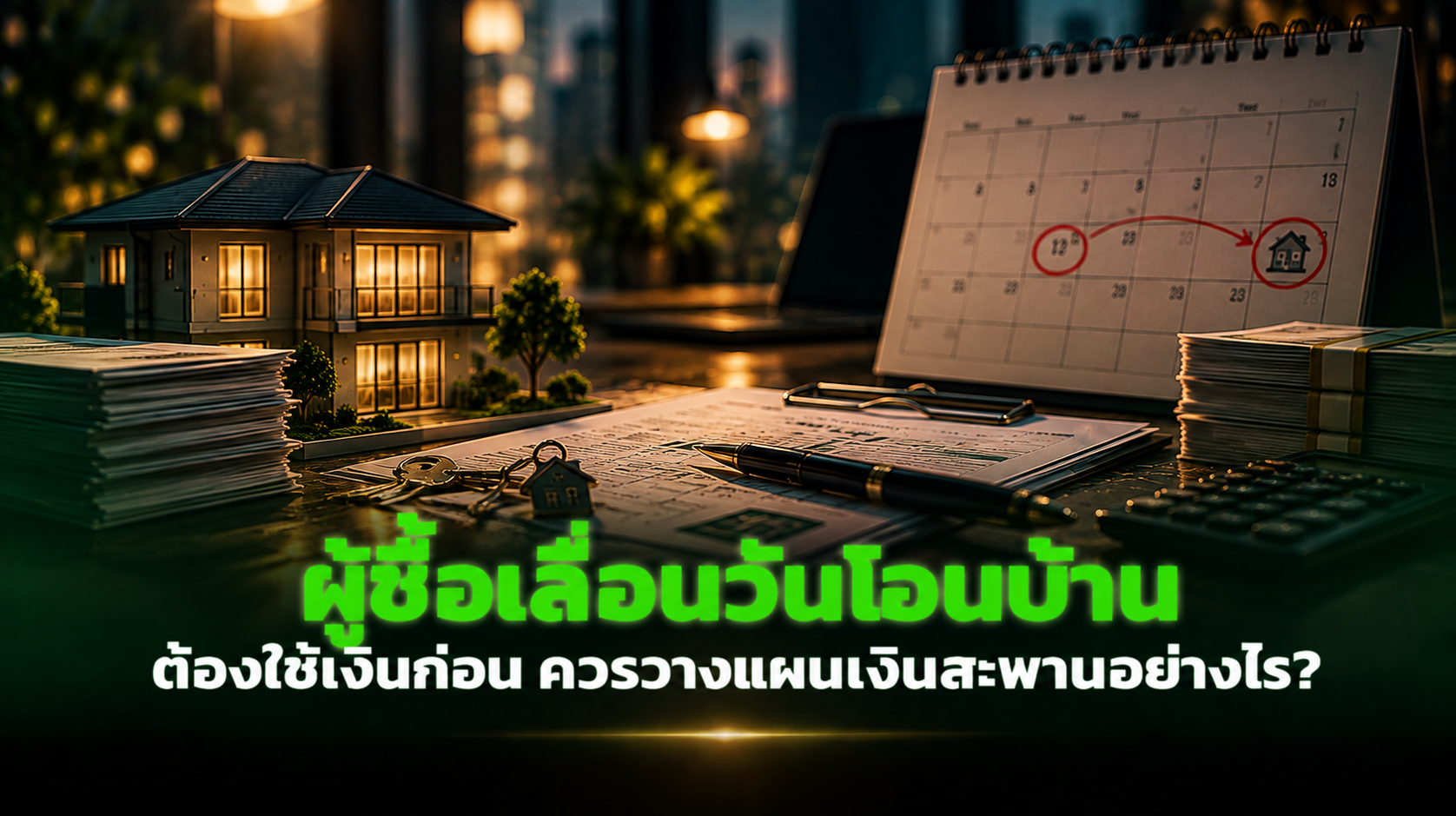 ผู้ซื้อเลื่อนวันโอนบ้าน ต้องใช้เงินก่อน ควรวางแผนเงินสะพานอย่างไร?