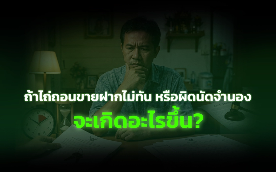ถ้าไถ่ถอนขายฝากไม่ทัน หรือผิดนัดจำนอง จะเกิดอะไรขึ้น?