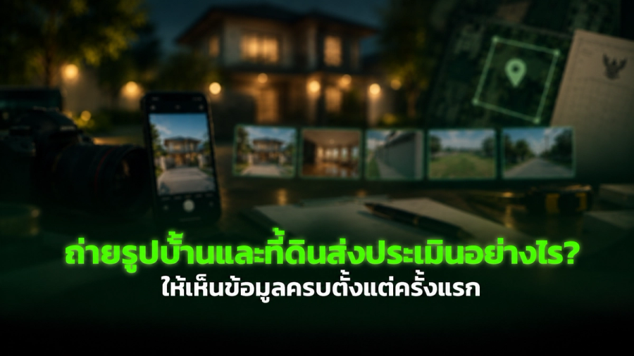 ถ่ายรูปบ้านและที่ดินส่งประเมินอย่างไร? ให้เห็นข้อมูลครบตั้งแต่ครั้งแรก