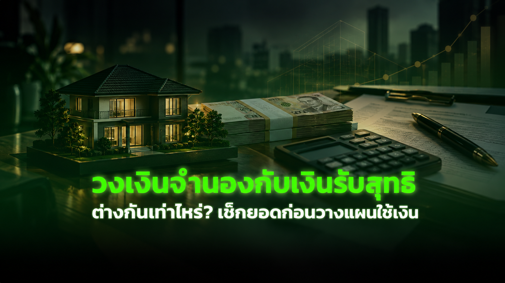 วงเงินจำนองกับเงินรับสุทธิ ต่างกันเท่าไหร่? เช็กยอดก่อนวางแผนใช้เงิน