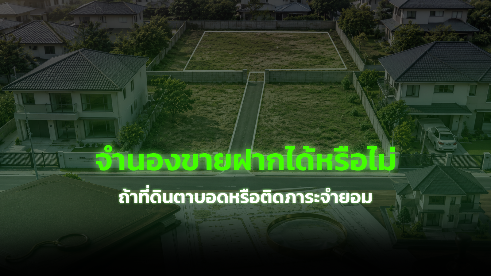 จำนองขายฝากได้หรือไม่ ถ้าที่ดินตาบอดหรือติดภาระจำยอม