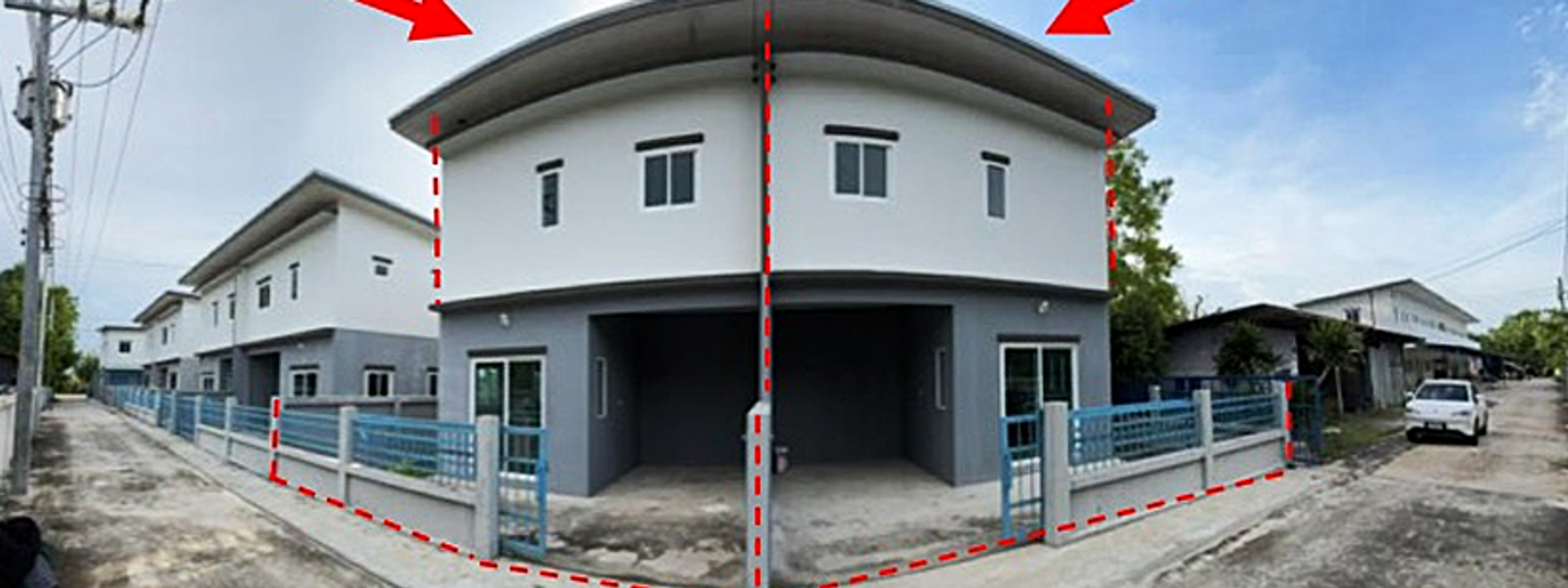 บ้านแฝด 2 ชั้น 2 คูหา