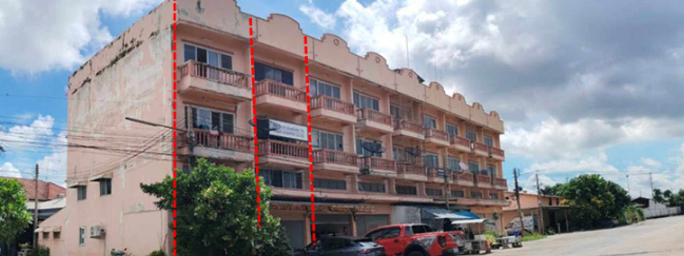 อาคารพาณิชย์ 3.5 ชั้น จำนวน 2 คูหา