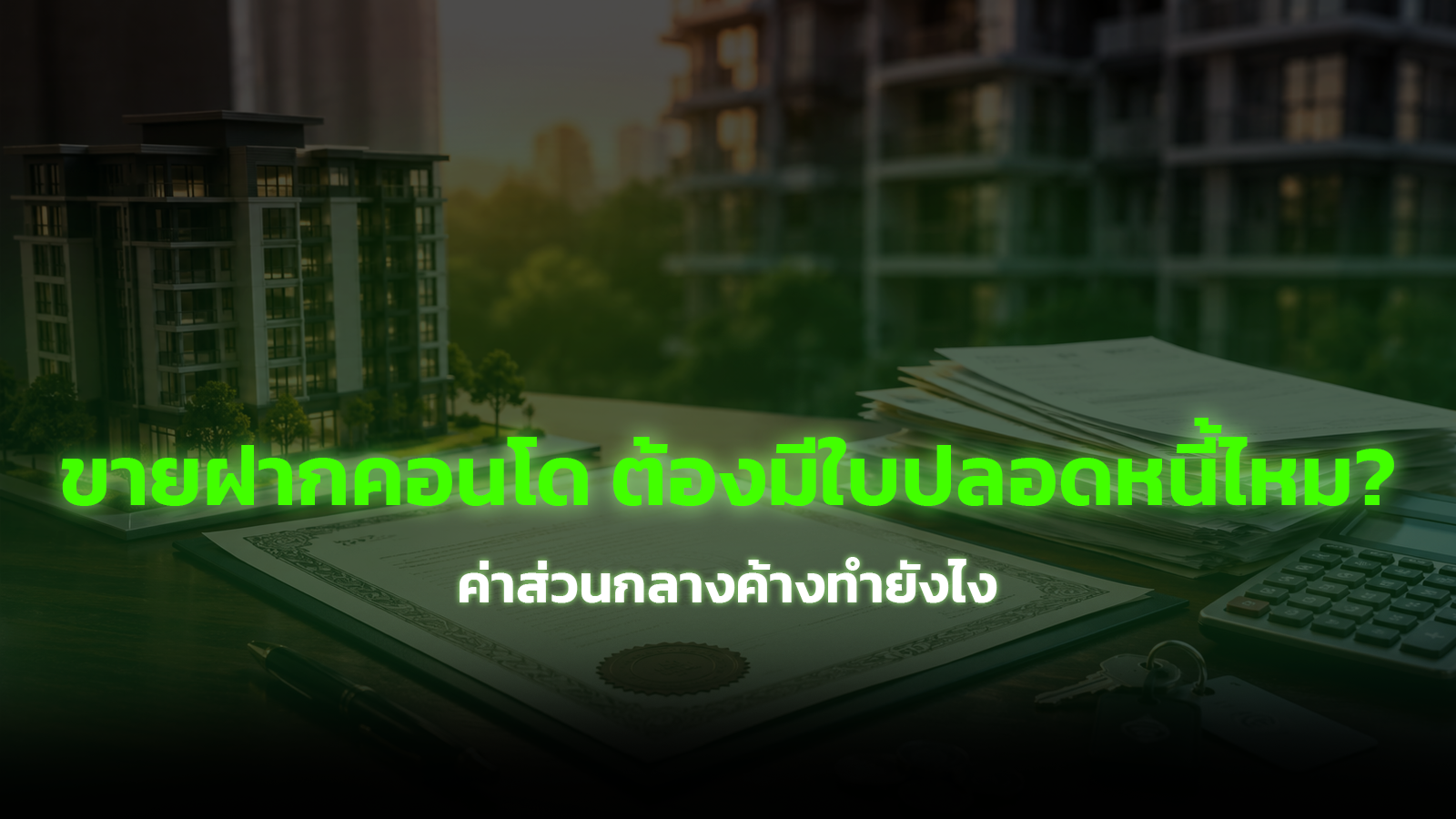 ขายฝากคอนโด ต้องมีใบปลอดหนี้ไหม ค่าส่วนกลางค้างทำยังไง