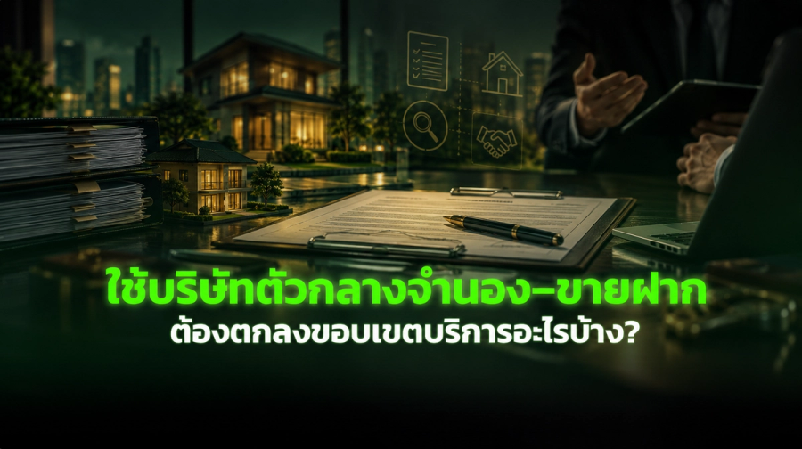 ใช้บริษัทตัวกลางจำนอง–ขายฝาก ต้องตกลงขอบเขตบริการอะไรบ้าง?