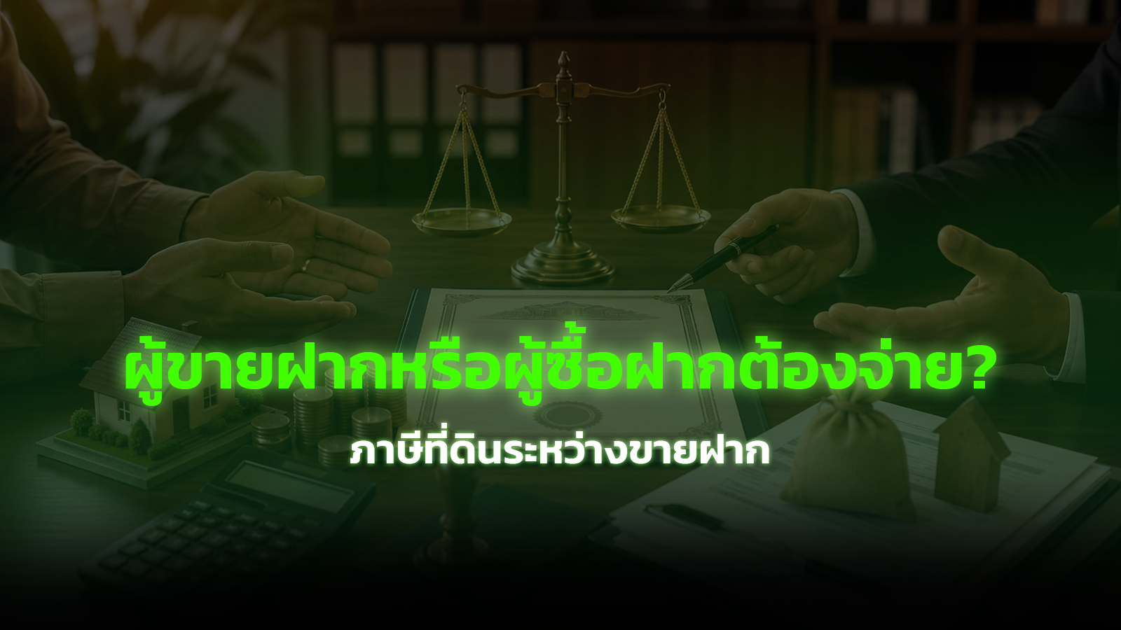 ภาษีที่ดินระหว่างขายฝาก ผู้ขายฝากหรือผู้ซื้อฝากต้องจ่าย