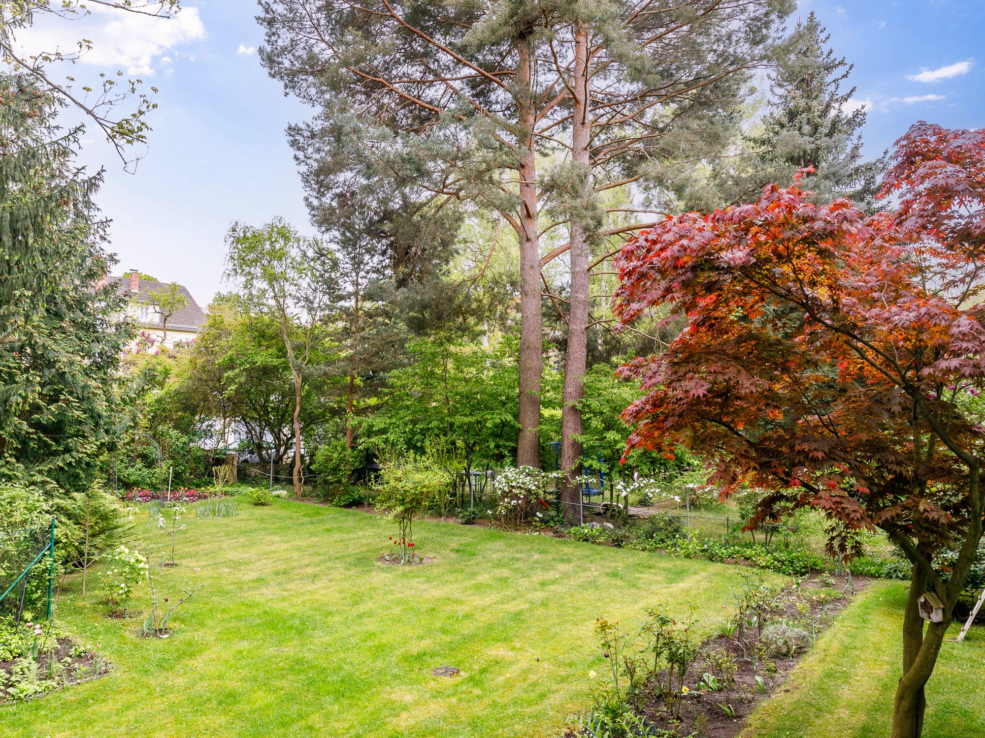 Blick vom Balkon zum Innenhof 