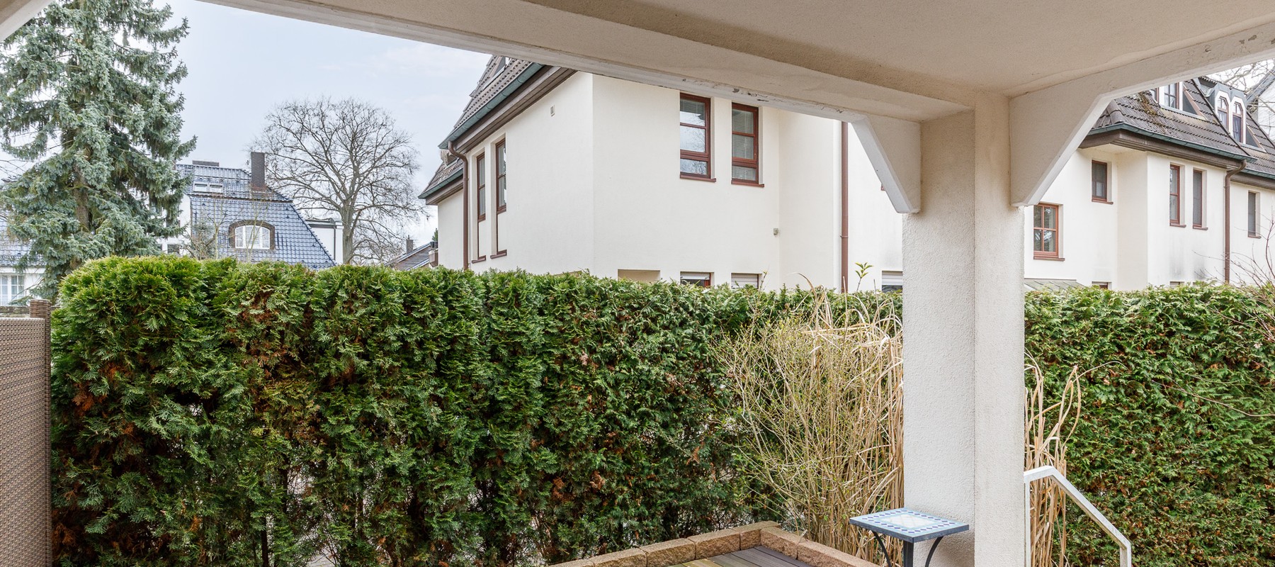 Spacious terrace with greenery Spacious terrace with greenery