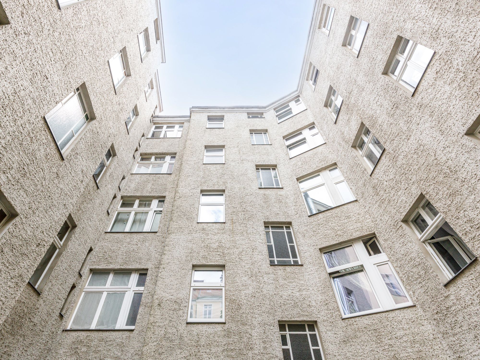 Ansicht der Fassade vom Innenhof 