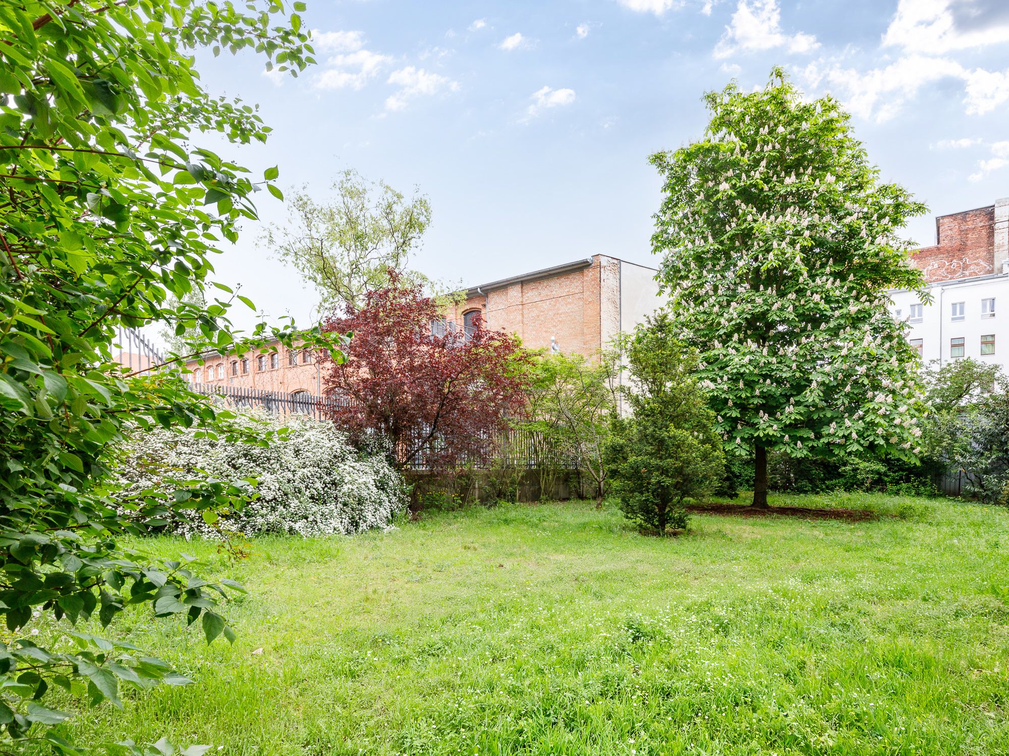 Idyllic, green common grounds 