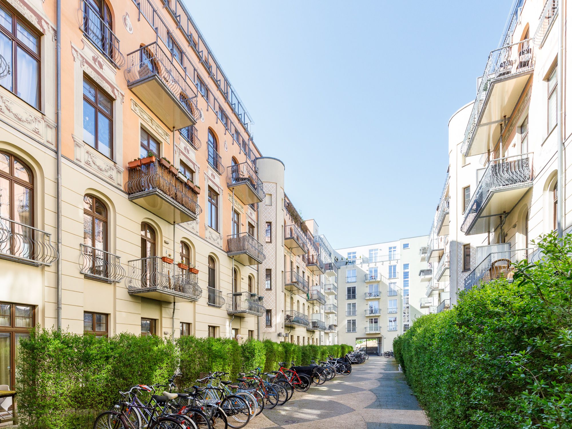 Das Wohnquartier "Der Hofgarten" in Mitte 
