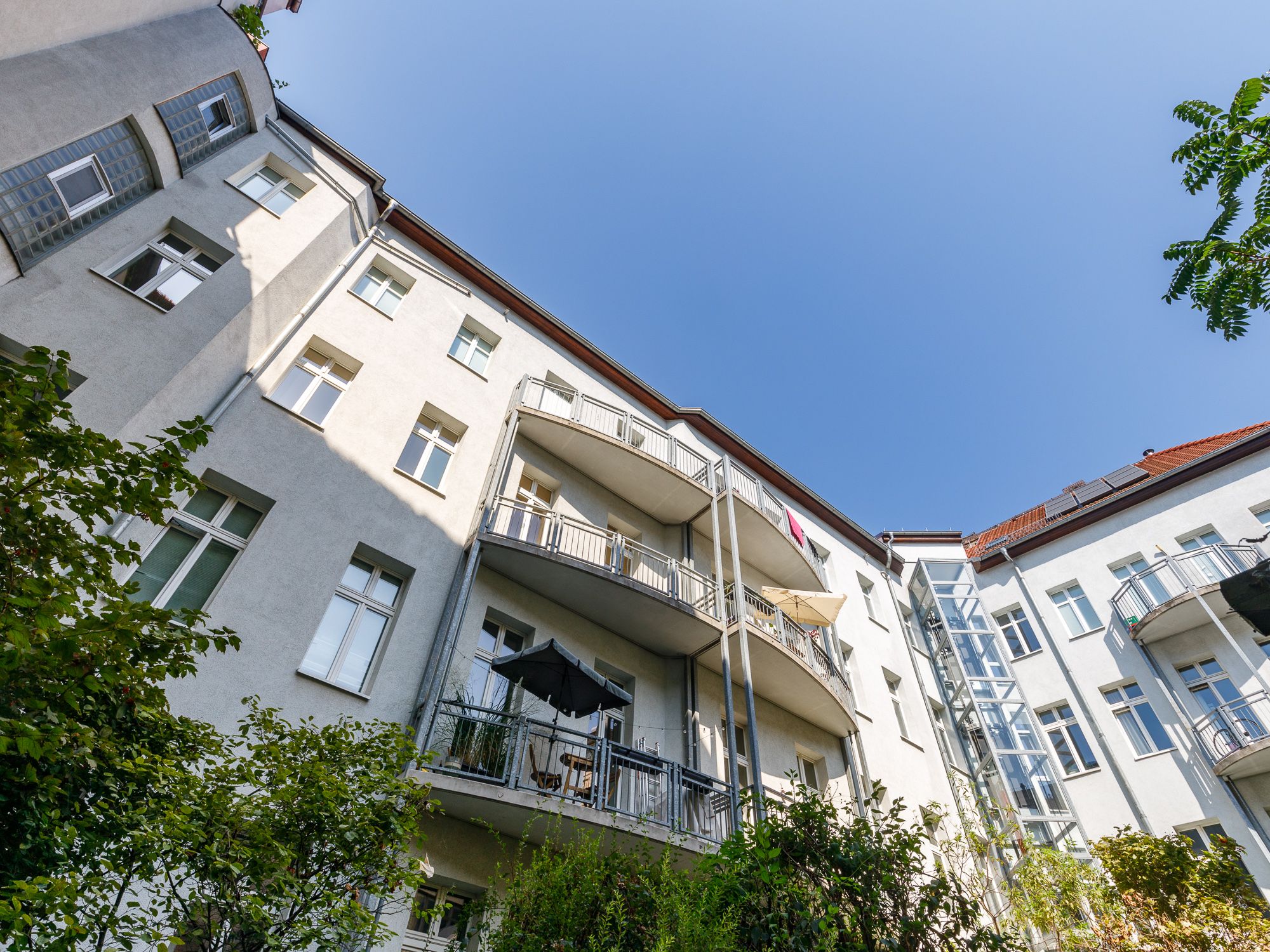 Ansicht des Hauses vom Innenhof