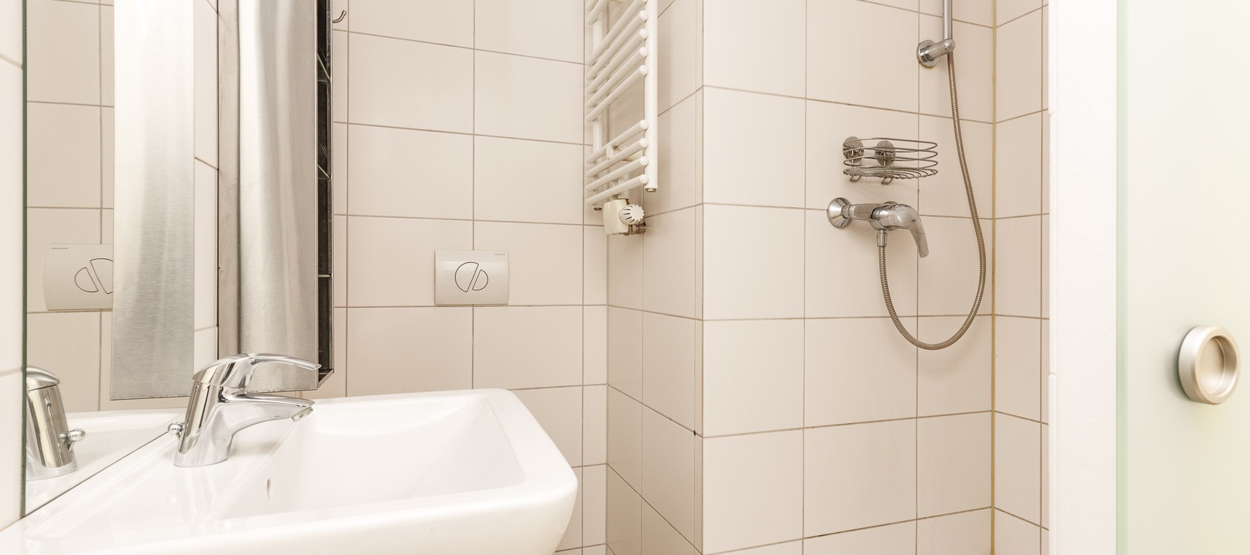 Interior bathroom with shower Interior bathroom with shower