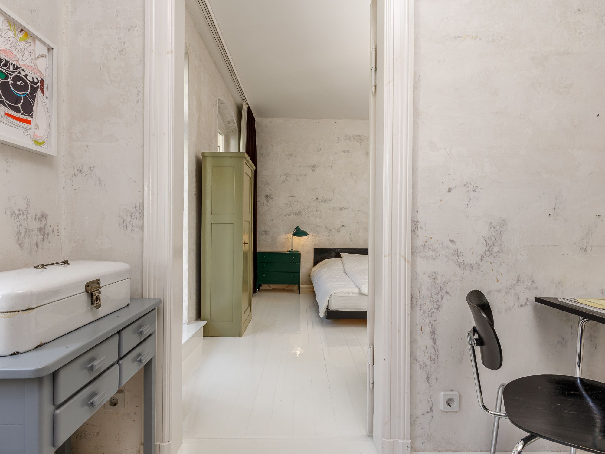 Schlafzimmer zum ruhigen Innenhof 
