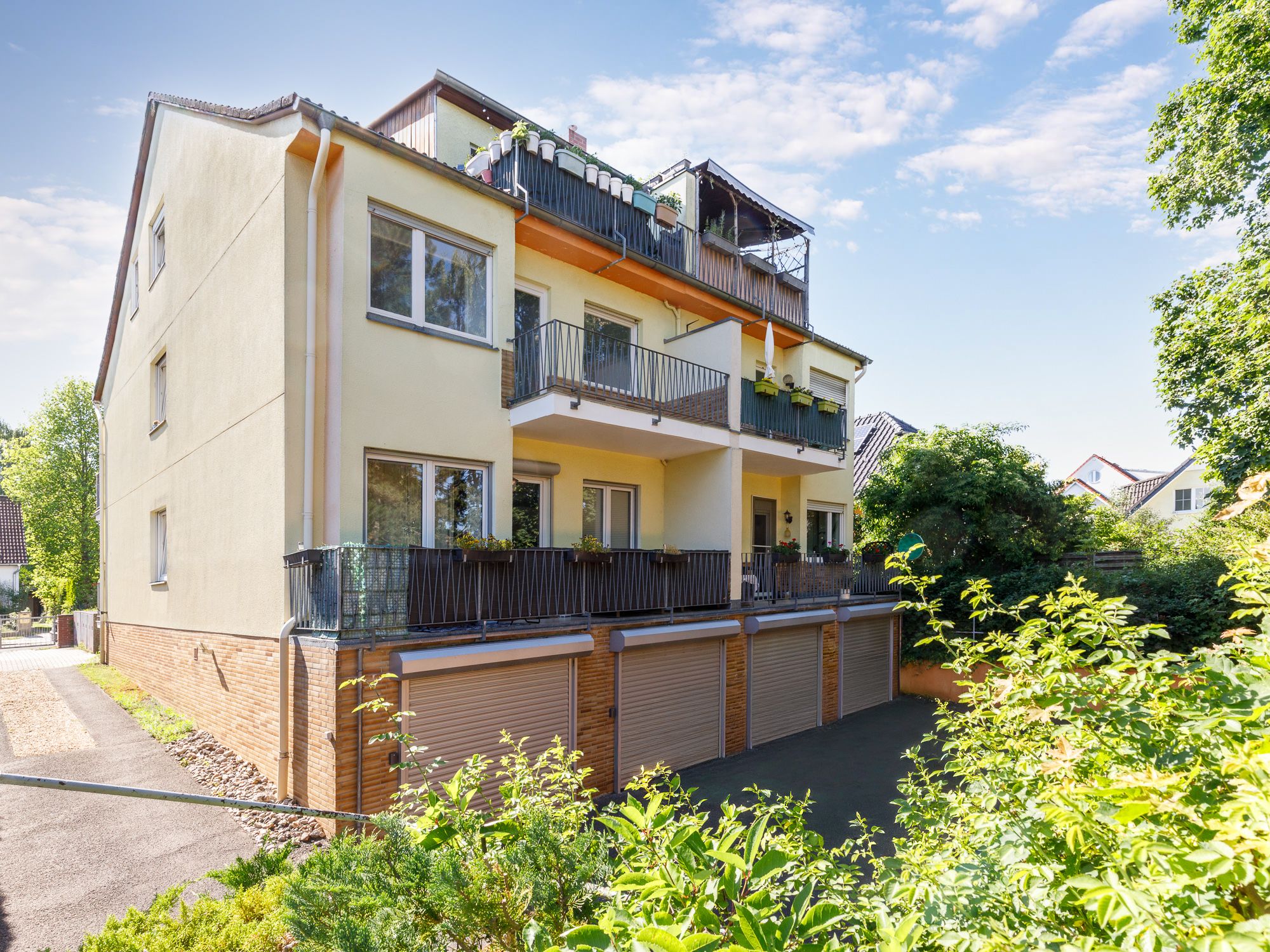 Ansicht von der Rückseite des Hauses 