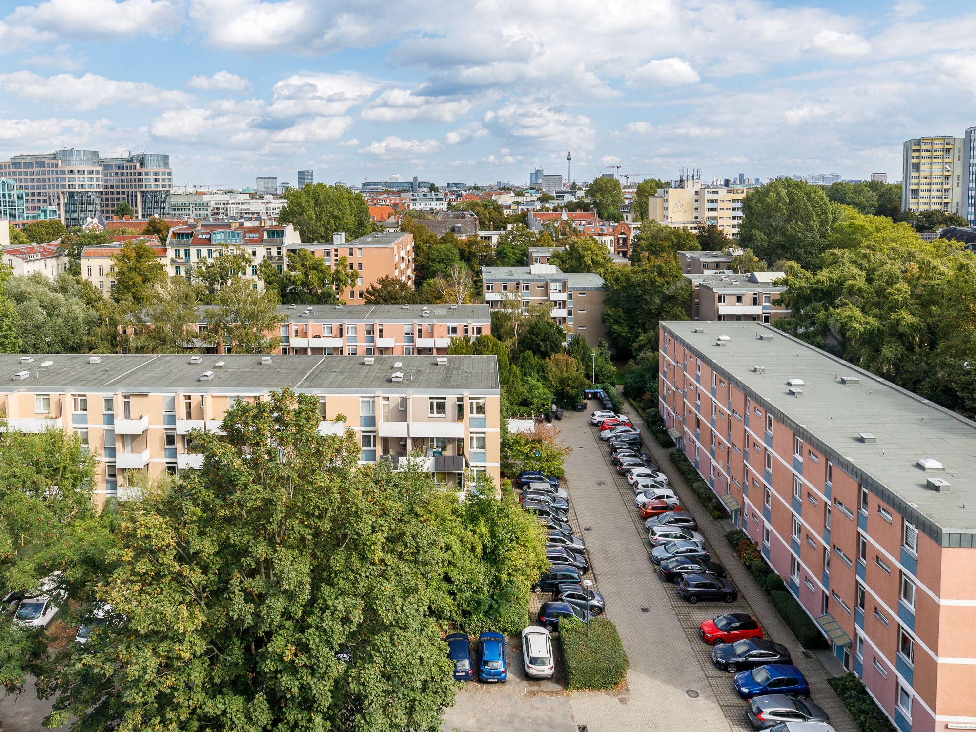 Weitblick auf die Stadtkulisse 