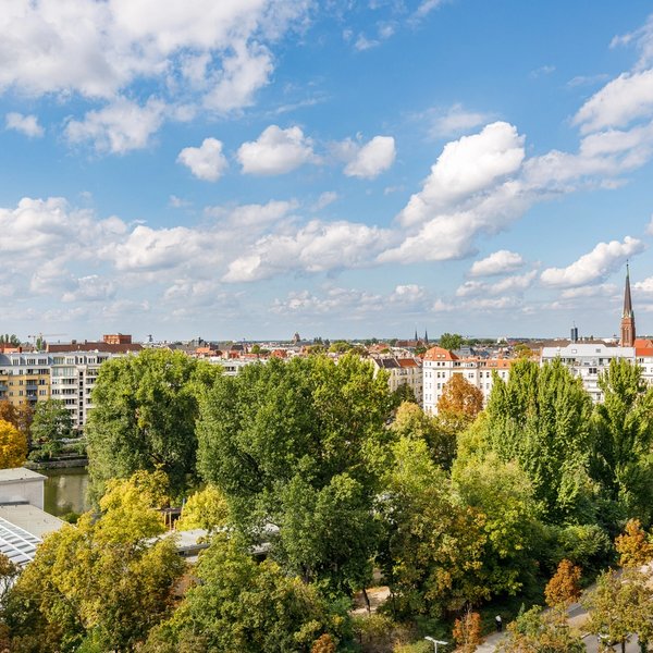 Stadtpanorama Grünanlage Weitblick