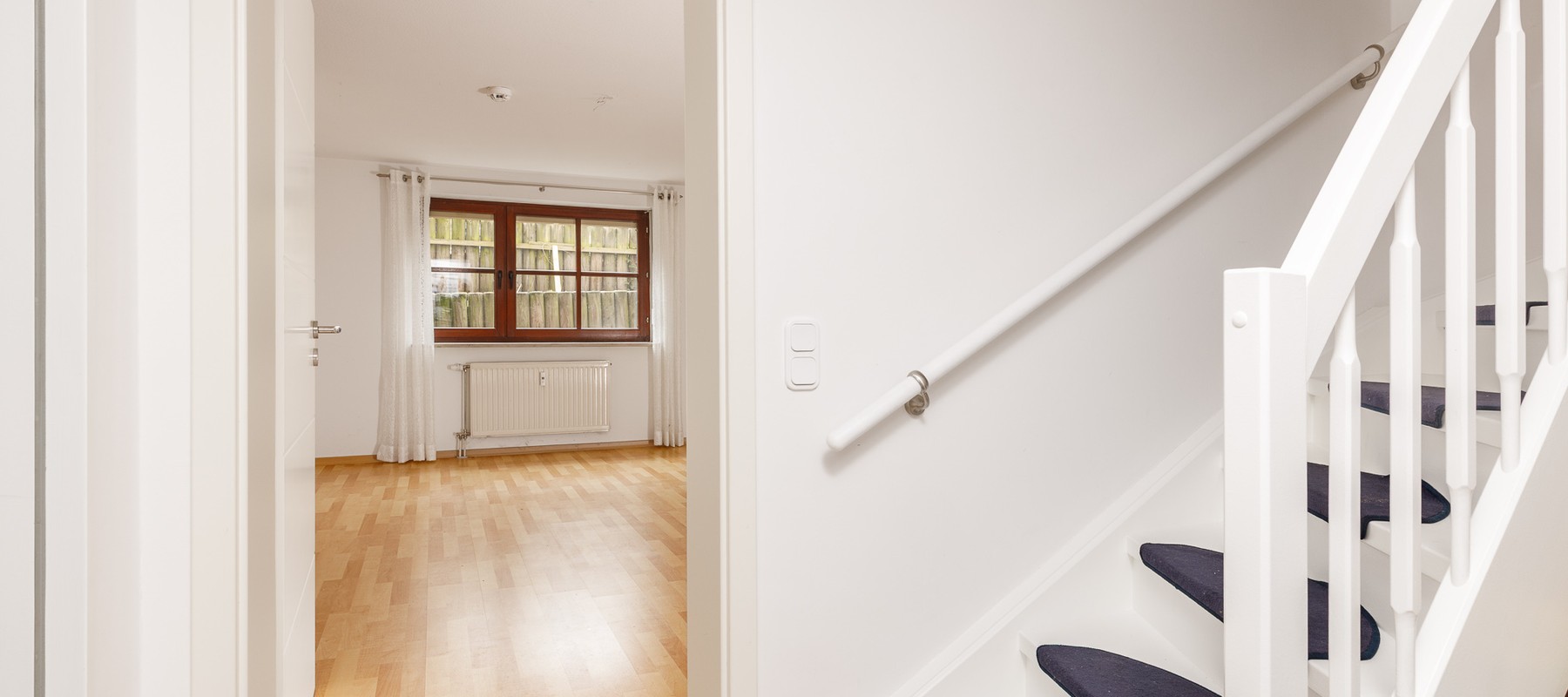 Staircase between ground floor and lower ground floor Staircase between ground floor and lower ground floor