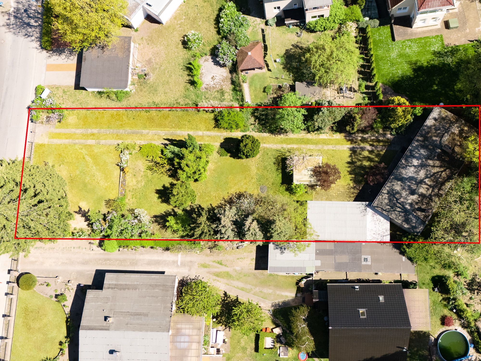 Vogelperspektive des Grundstücks 