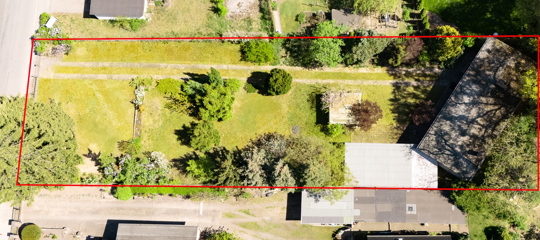 Vogelperspektive des Grundstücks Vogelperspektive des Grundstücks